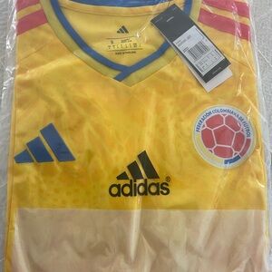 Adidas Colombia Football Jersey in Yellow and Blue